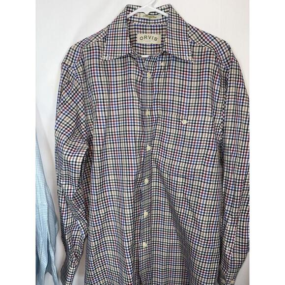 Orvis 2 Shirts M plaid  Long Sleeve Button Down Cotton - Picture 2 of 9